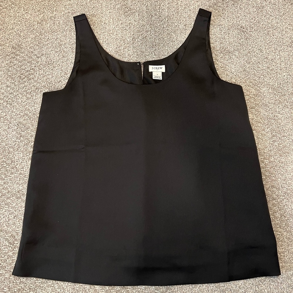 J crew faux silk blouse
